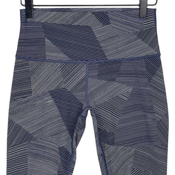 Lululemon Wunder Under Crop Leggings Womens 6 High Rise Printed Pull On Luxtreme - Picture 2 of 8